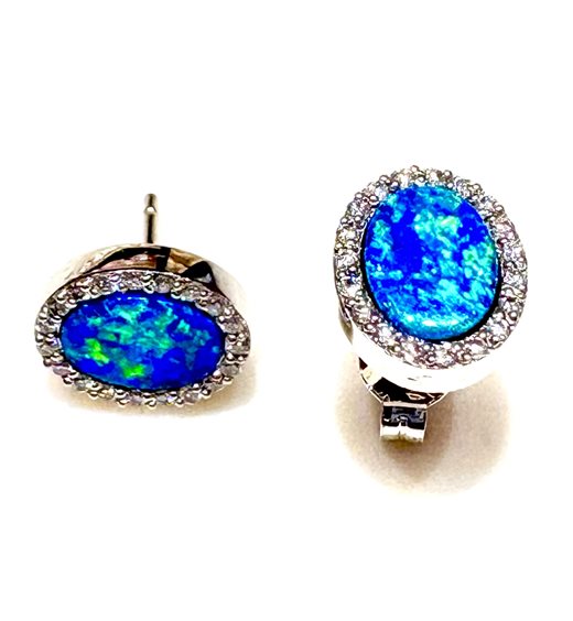 Ohrringe Ticchi Maurizio Dame DEEP BLUE in Weißgold Opale OR1973 - OR1973